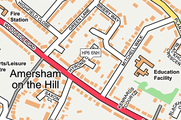HP6 6NH map - OS OpenMap – Local (Ordnance Survey) HP6 6NH map - OS OpenMap – Local (Ordnance Survey)