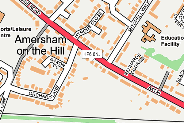HP6 6NJ map - OS OpenMap – Local (Ordnance Survey) HP6 6NJ map - OS OpenMap – Local (Ordnance Survey)