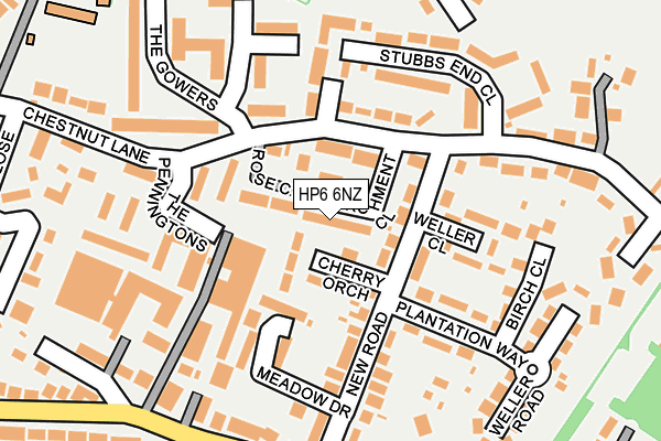 HP6 6NZ map - OS OpenMap – Local (Ordnance Survey) HP6 6NZ map - OS OpenMap – Local (Ordnance Survey)