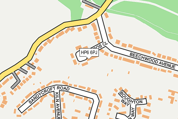 HP6 6PJ map - OS OpenMap – Local (Ordnance Survey) HP6 6PJ map - OS OpenMap – Local (Ordnance Survey)