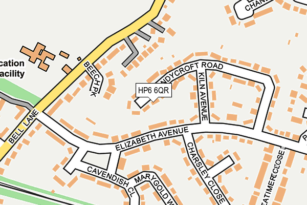 HP6 6QR map - OS OpenMap – Local (Ordnance Survey) HP6 6QR map - OS OpenMap – Local (Ordnance Survey)