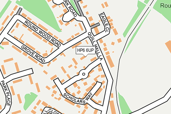 HP6 6UP map - OS OpenMap – Local (Ordnance Survey)