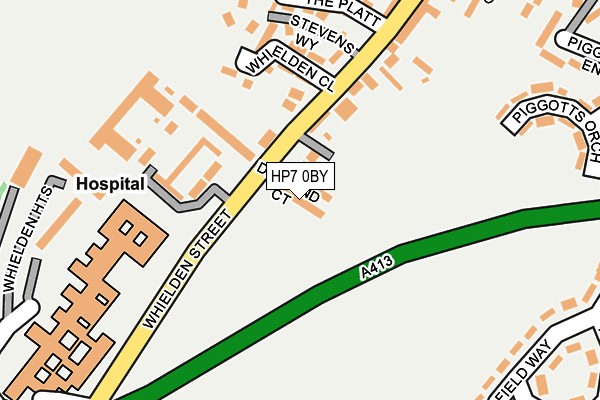 HP7 0BY map - OS OpenMap – Local (Ordnance Survey) HP7 0BY map - OS OpenMap – Local (Ordnance Survey)