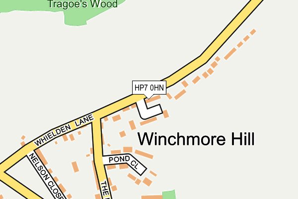 HP7 0HN map - OS OpenMap – Local (Ordnance Survey) HP7 0HN map - OS OpenMap – Local (Ordnance Survey)