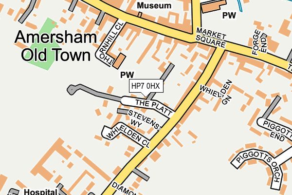 HP7 0HX map - OS OpenMap – Local (Ordnance Survey) HP7 0HX map - OS OpenMap – Local (Ordnance Survey)