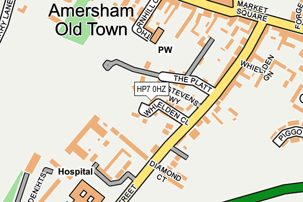 HP7 0HZ map - OS OpenMap – Local (Ordnance Survey) HP7 0HZ map - OS OpenMap – Local (Ordnance Survey)