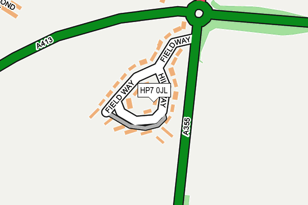 HP7 0JL map - OS OpenMap – Local (Ordnance Survey) HP7 0JL map - OS OpenMap – Local (Ordnance Survey)