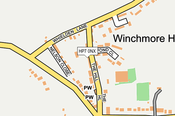 HP7 0NX map - OS OpenMap – Local (Ordnance Survey) HP7 0NX map - OS OpenMap – Local (Ordnance Survey)