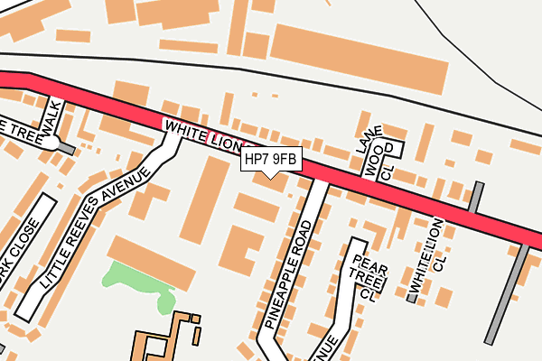 HP7 9FB map - OS OpenMap – Local (Ordnance Survey) HP7 9FB map - OS OpenMap – Local (Ordnance Survey)