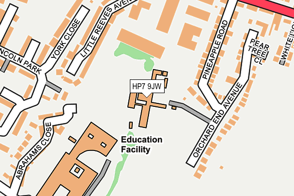 HP7 9JW map - OS OpenMap – Local (Ordnance Survey) HP7 9JW map - OS OpenMap – Local (Ordnance Survey)