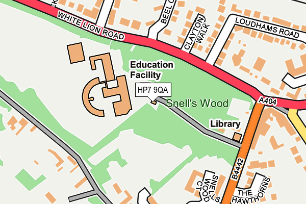 HP7 9QA map - OS OpenMap – Local (Ordnance Survey) HP7 9QA map - OS OpenMap – Local (Ordnance Survey)