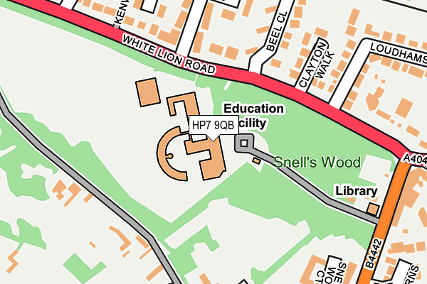 HP7 9QB map - OS OpenMap – Local (Ordnance Survey) HP7 9QB map - OS OpenMap – Local (Ordnance Survey)