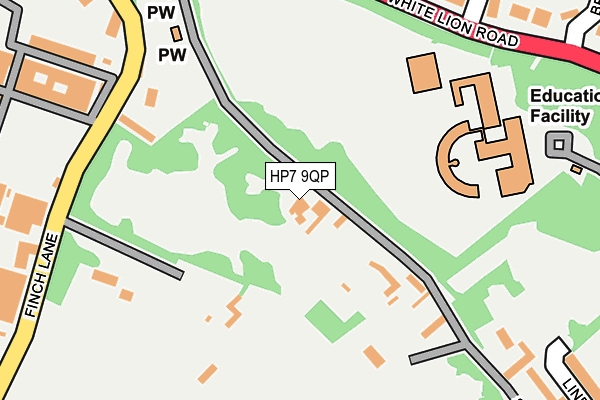 HP7 9QP map - OS OpenMap – Local (Ordnance Survey) HP7 9QP map - OS OpenMap – Local (Ordnance Survey)