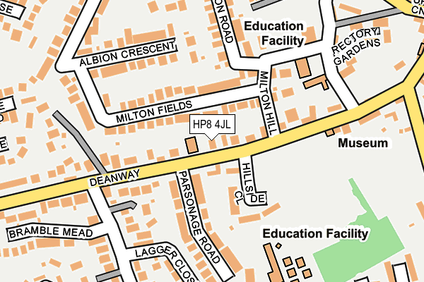 HP8 4JL map - OS OpenMap – Local (Ordnance Survey)