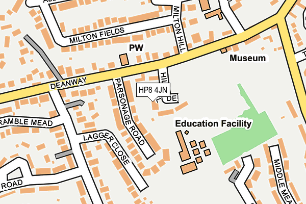 HP8 4JN map - OS OpenMap – Local (Ordnance Survey)