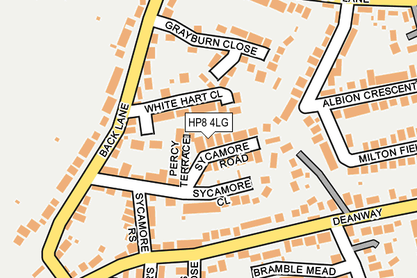 HP8 4LG map - OS OpenMap – Local (Ordnance Survey)