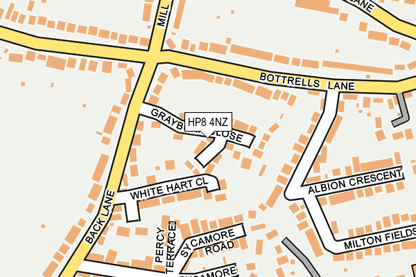 HP8 4NZ map - OS OpenMap – Local (Ordnance Survey)