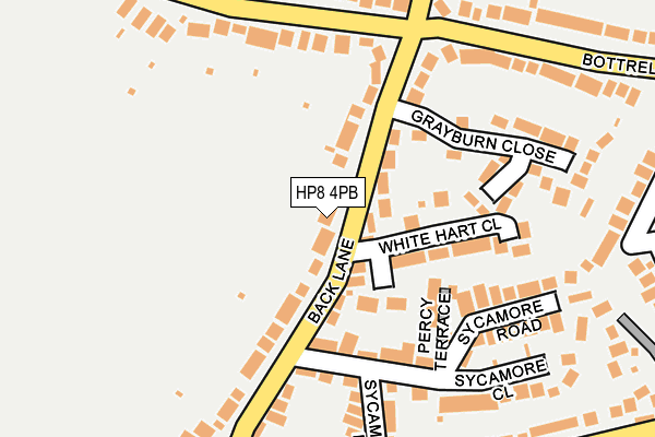 HP8 4PB map - OS OpenMap – Local (Ordnance Survey) HP8 4PB map - OS OpenMap – Local (Ordnance Survey)