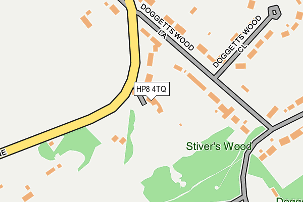 HP8 4TQ map - OS OpenMap – Local (Ordnance Survey) HP8 4TQ map - OS OpenMap – Local (Ordnance Survey)
