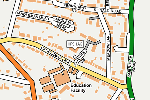 HP9 1AG map - OS OpenMap – Local (Ordnance Survey) HP9 1AG map - OS OpenMap – Local (Ordnance Survey)