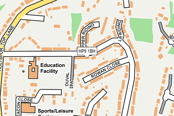 HP9 1BH map - OS OpenMap – Local (Ordnance Survey) HP9 1BH map - OS OpenMap – Local (Ordnance Survey)