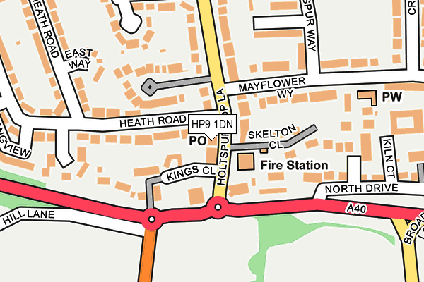 HP9 1DN map - OS OpenMap – Local (Ordnance Survey) HP9 1DN map - OS OpenMap – Local (Ordnance Survey)