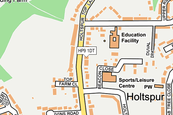 HP9 1DT map - OS OpenMap – Local (Ordnance Survey) HP9 1DT map - OS OpenMap – Local (Ordnance Survey)
