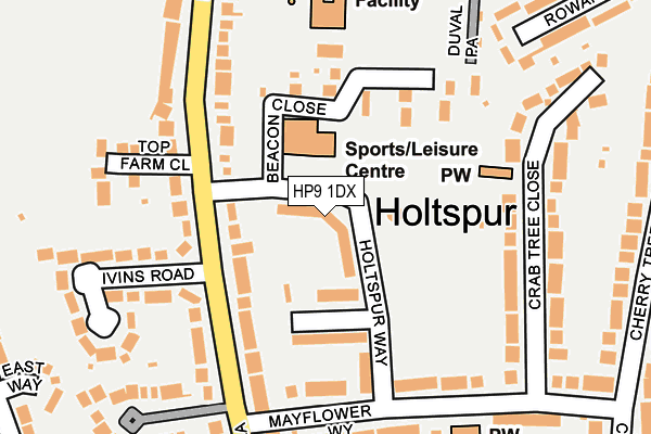 HP9 1DX map - OS OpenMap – Local (Ordnance Survey) HP9 1DX map - OS OpenMap – Local (Ordnance Survey)