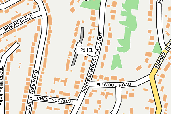 HP9 1EL map - OS OpenMap – Local (Ordnance Survey) HP9 1EL map - OS OpenMap – Local (Ordnance Survey)