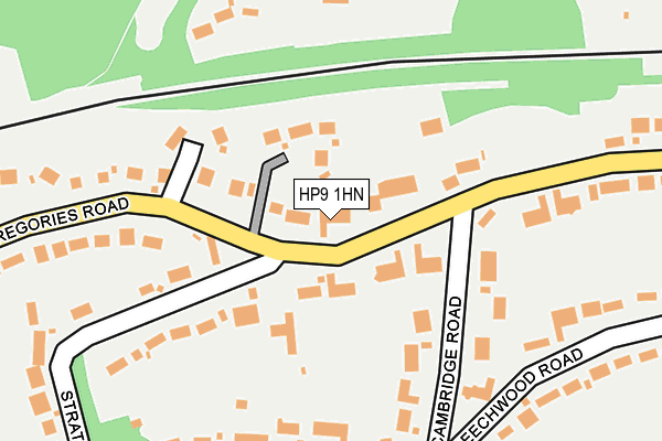 HP9 1HN map - OS OpenMap – Local (Ordnance Survey) HP9 1HN map - OS OpenMap – Local (Ordnance Survey)