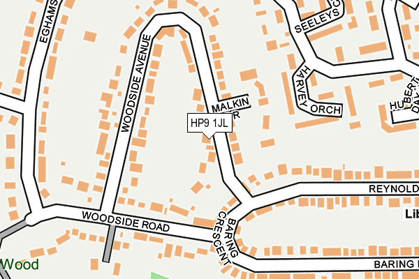 HP9 1JL map - OS OpenMap – Local (Ordnance Survey) HP9 1JL map - OS OpenMap – Local (Ordnance Survey)