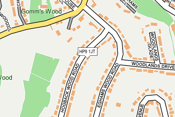 HP9 1JT map - OS OpenMap – Local (Ordnance Survey) HP9 1JT map - OS OpenMap – Local (Ordnance Survey)