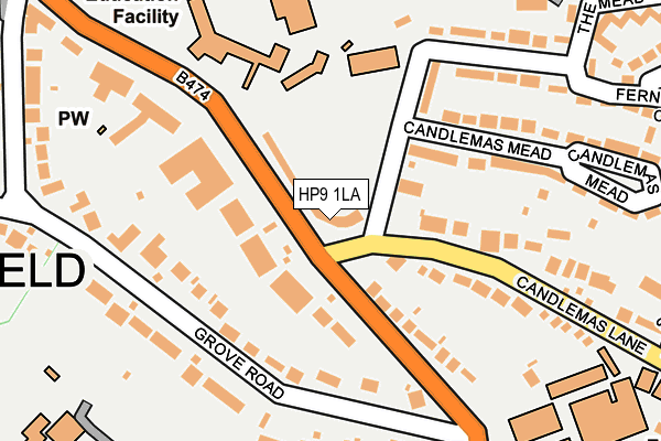 HP9 1LA map - OS OpenMap – Local (Ordnance Survey) HP9 1LA map - OS OpenMap – Local (Ordnance Survey)
