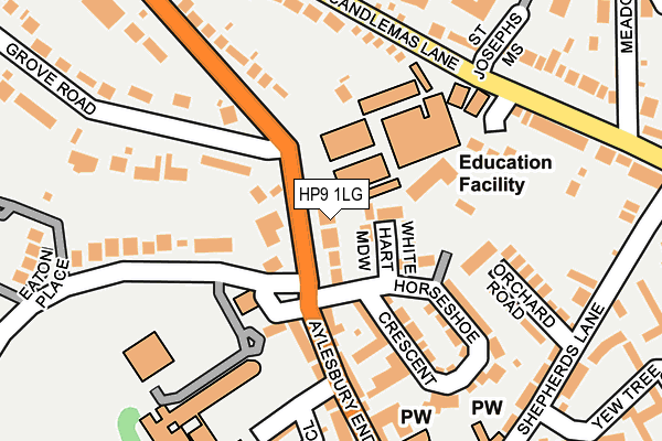 HP9 1LG map - OS OpenMap – Local (Ordnance Survey) HP9 1LG map - OS OpenMap – Local (Ordnance Survey)