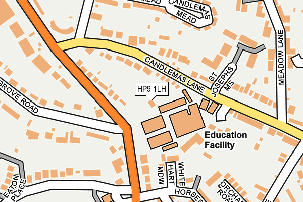 HP9 1LH map - OS OpenMap – Local (Ordnance Survey) HP9 1LH map - OS OpenMap – Local (Ordnance Survey)