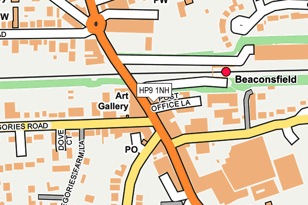 HP9 1NH map - OS OpenMap – Local (Ordnance Survey) HP9 1NH map - OS OpenMap – Local (Ordnance Survey)