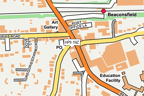 HP9 1NZ map - OS OpenMap – Local (Ordnance Survey) HP9 1NZ map - OS OpenMap – Local (Ordnance Survey)
