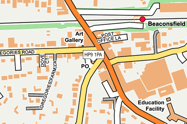 HP9 1PA map - OS OpenMap – Local (Ordnance Survey) HP9 1PA map - OS OpenMap – Local (Ordnance Survey)