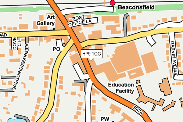 HP9 1QG map - OS OpenMap – Local (Ordnance Survey)