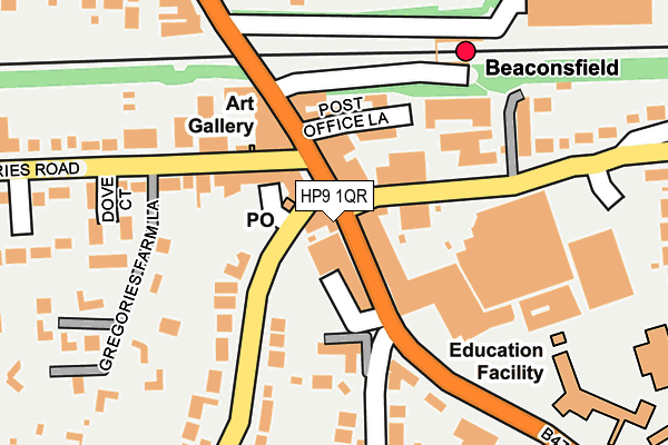 HP9 1QR map - OS OpenMap – Local (Ordnance Survey)