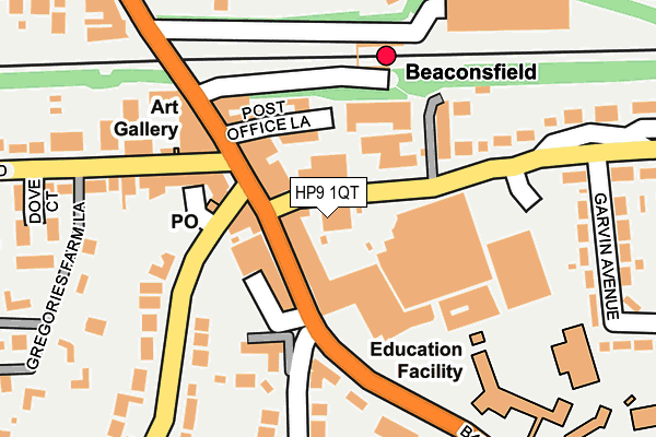 HP9 1QT map - OS OpenMap – Local (Ordnance Survey) HP9 1QT map - OS OpenMap – Local (Ordnance Survey)