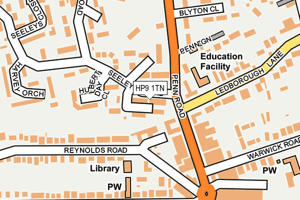 HP9 1TN map - OS OpenMap – Local (Ordnance Survey) HP9 1TN map - OS OpenMap – Local (Ordnance Survey)