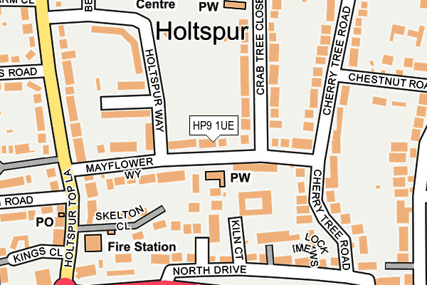 HP9 1UE map - OS OpenMap – Local (Ordnance Survey) HP9 1UE map - OS OpenMap – Local (Ordnance Survey)