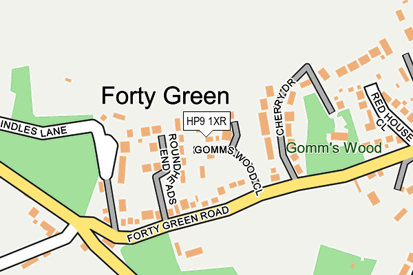 HP9 1XR map - OS OpenMap – Local (Ordnance Survey)