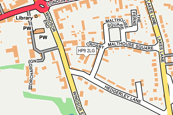 HP9 2LG map - OS OpenMap – Local (Ordnance Survey) HP9 2LG map - OS OpenMap – Local (Ordnance Survey)