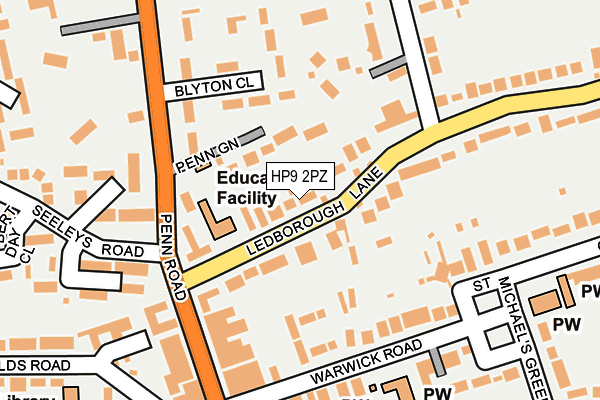HP9 2PZ map - OS OpenMap – Local (Ordnance Survey) HP9 2PZ map - OS OpenMap – Local (Ordnance Survey)