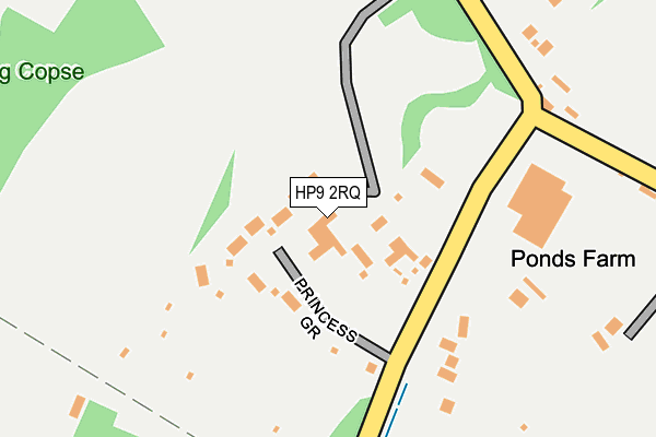 HP9 2RQ map - OS OpenMap – Local (Ordnance Survey) HP9 2RQ map - OS OpenMap – Local (Ordnance Survey)