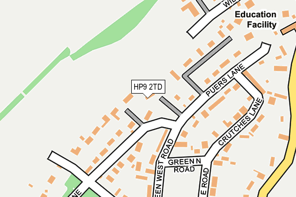 HP9 2TD map - OS OpenMap – Local (Ordnance Survey) HP9 2TD map - OS OpenMap – Local (Ordnance Survey)