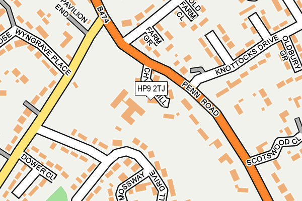 HP9 2TJ map - OS OpenMap – Local (Ordnance Survey) HP9 2TJ map - OS OpenMap – Local (Ordnance Survey)
