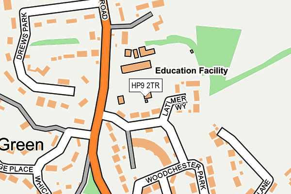 HP9 2TR map - OS OpenMap – Local (Ordnance Survey) HP9 2TR map - OS OpenMap – Local (Ordnance Survey)